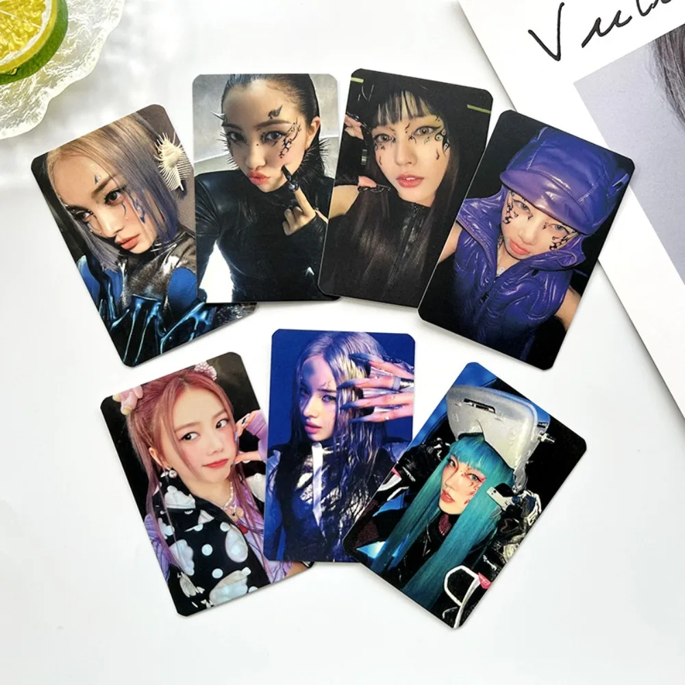 7Pcs/Set KPOP XG NEW DNA Album Member Selfie Fashion Lomo Cards JURIA HINATA COCONA Two Sides Photocards Fans Collection Gifts