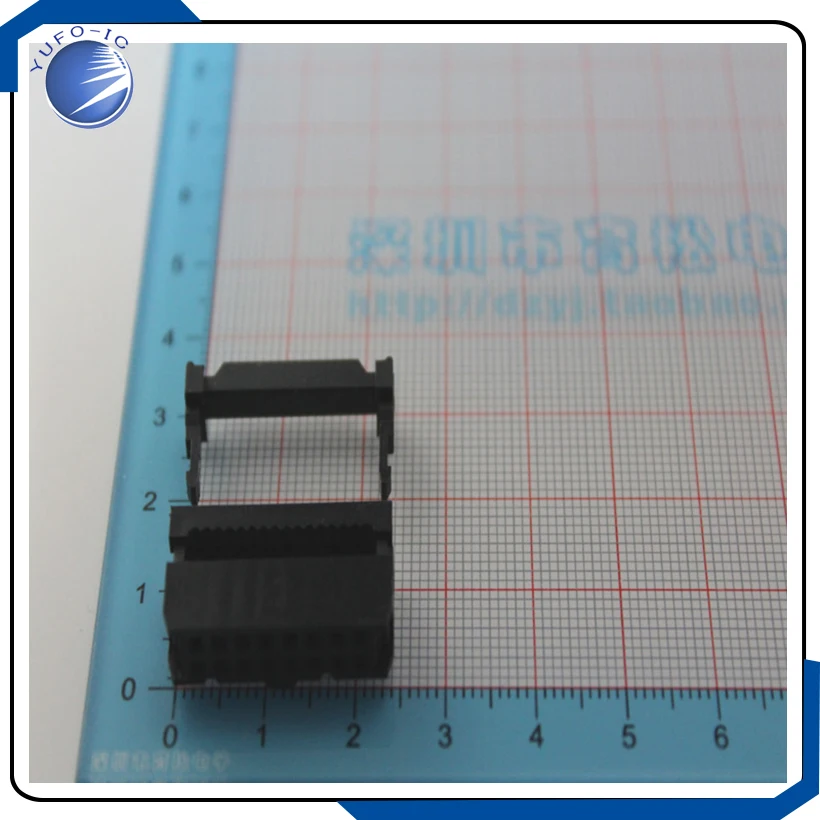 5PCS/LOT 16PIN Horn plug FC-16p 2.54mm pitch ISP connector JTAG pressure head plug IDC Socket