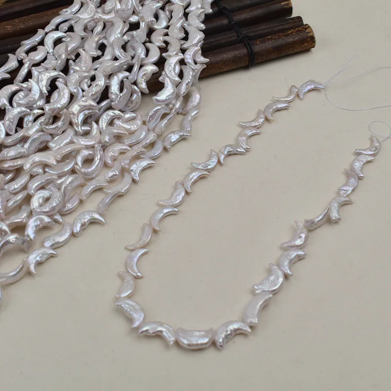 

Жемчужное ожерелье из пресноводного жемчуга 6-16 мм, барочный, неправильной формы, в виде полумесяца, полуфабрикат, материалы для рукоделия и DIY