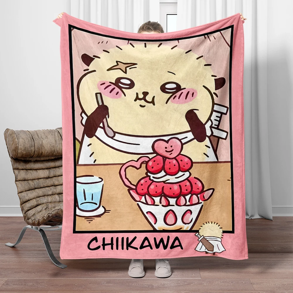 

Cartoon chiikawa print Blanket.Seasonal Blankets.Used for Sofas,Beds,Living Rooms, Travel Picnics, Blankets, Gifts,Thin Blankets