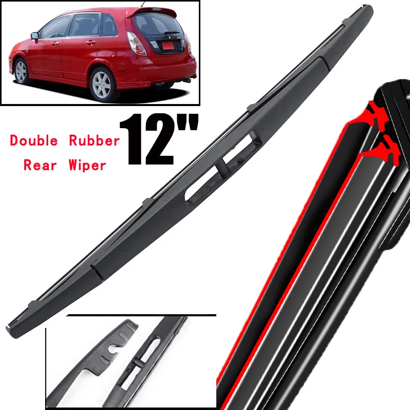 

Car Wiper 12" Rear Wiper Blade For Suzuki Liana 2004 - 2007 Windshield Windscreen Clean Tailgate Window Car Rain Brush