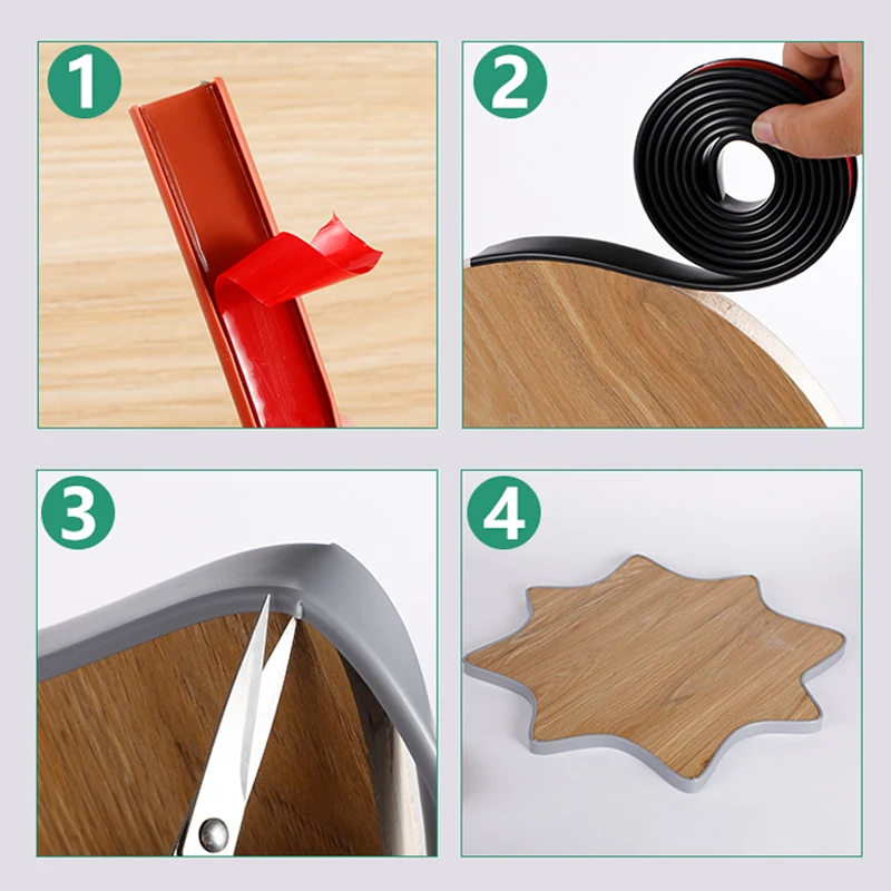 Niebieski, długość: 1/5/10M, szerokość: 0,9~5cm, samoprzylepna listwa ochronna w kształcie litery U z TPE, listwa do samodzielnego montażu na krawędziami mebli.