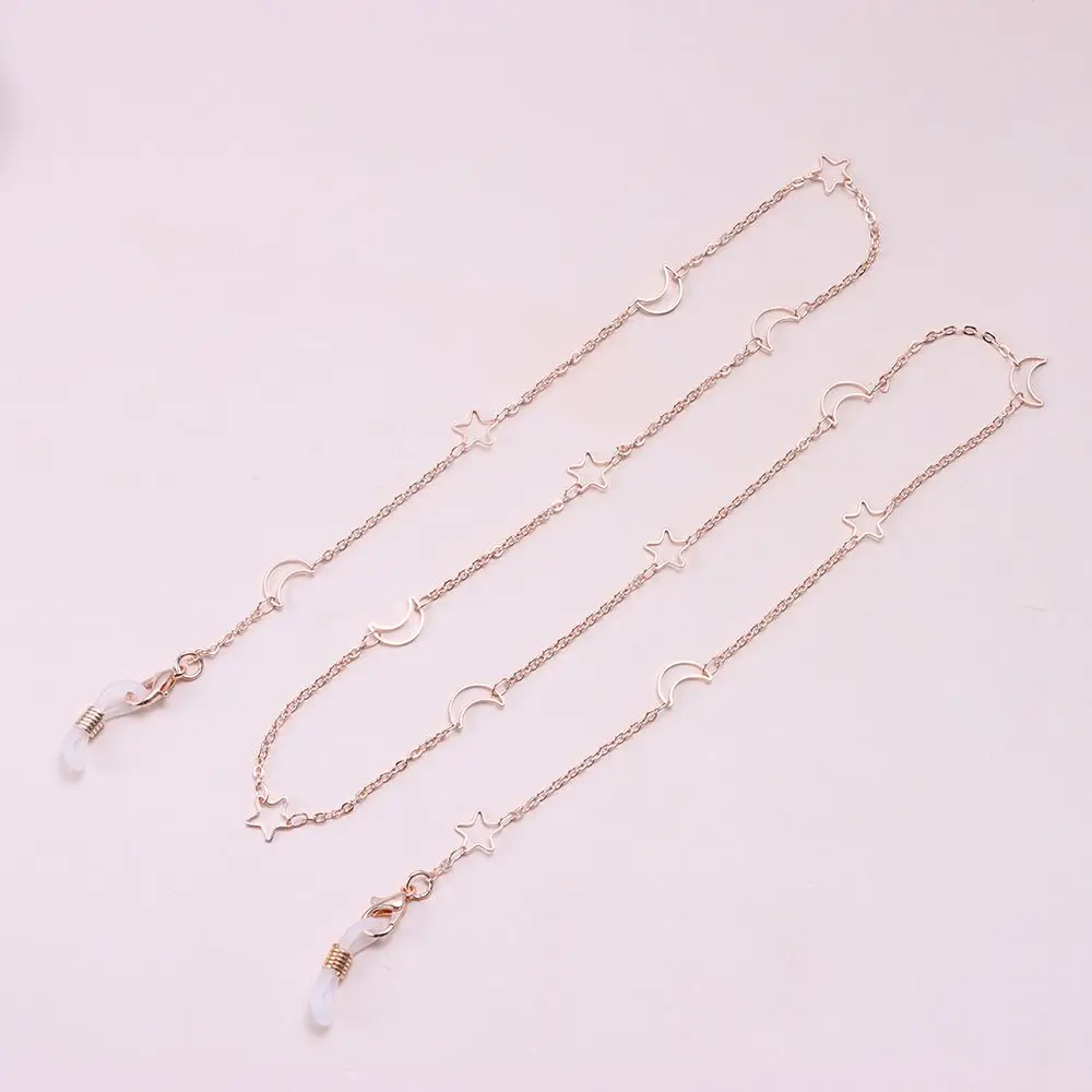 Mask Cord Holder Neck Straps Star Moon Punk Jewelry Alloy Eyeglasses Chains Sunglasses Chain Mask Lanyards