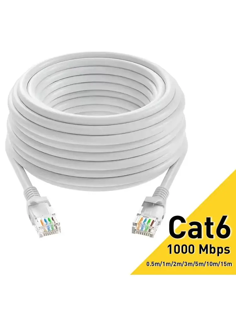 Ethernet Cable Cat6 Lan RJ45 UTP 1000Mbps Network Cord LAN Wire Internet Lead Cord Router Computer Cable for PC PS5 PS4 PS3 Xbox