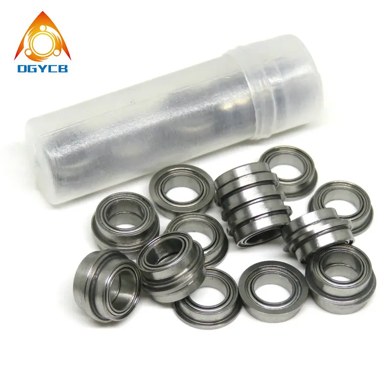 Rolamento de flange de aço inoxidável, rolamento flangeado miniatura, SMF85Z, LF850ZZ, 5x8x2.5, 5Pcs