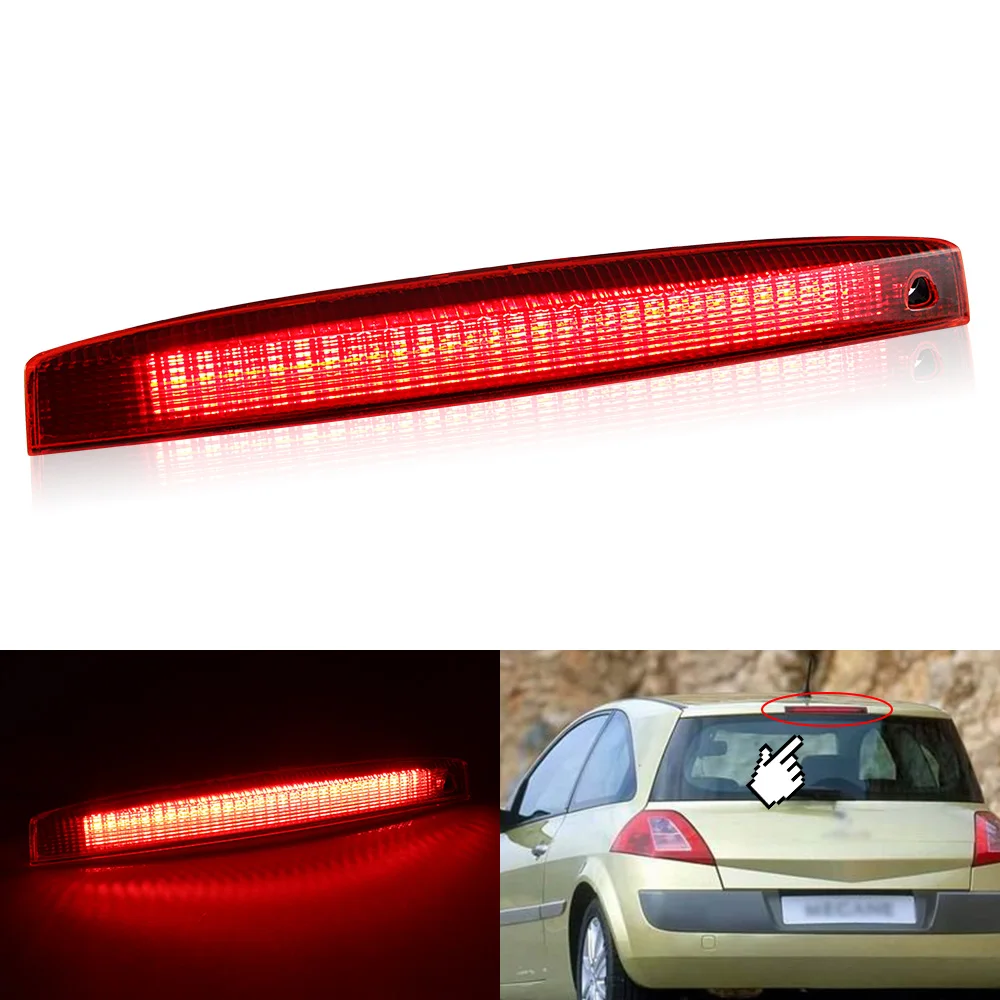 1PCS Rear Trunk Replacement Red LED Third Stop Brake Light FOR Renault Megane MK II 2003-2008 OEM: 8200175538