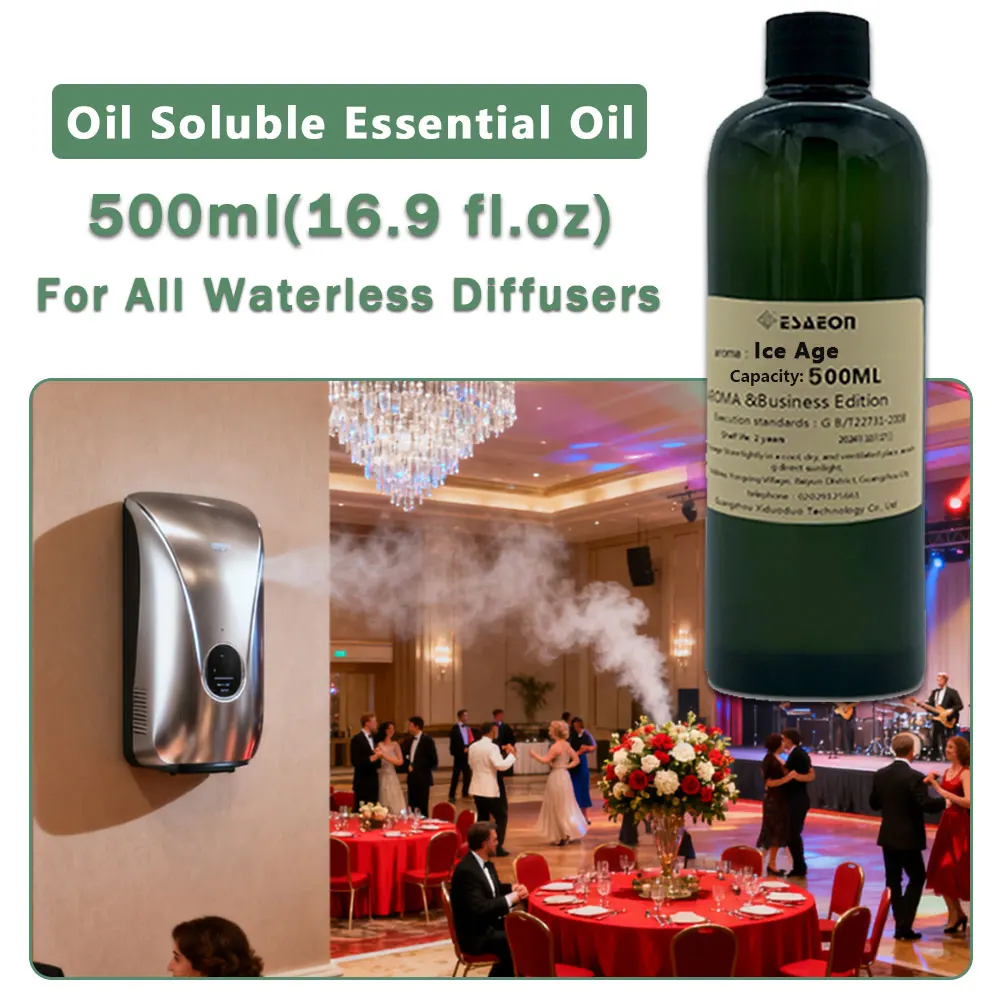 ESAEON Hotel Aroma Machine Supplement Oils - Essential Oil For All Waterless Aromatherapy Machines, Ice Age - 500ML (16.9 fl.oz)