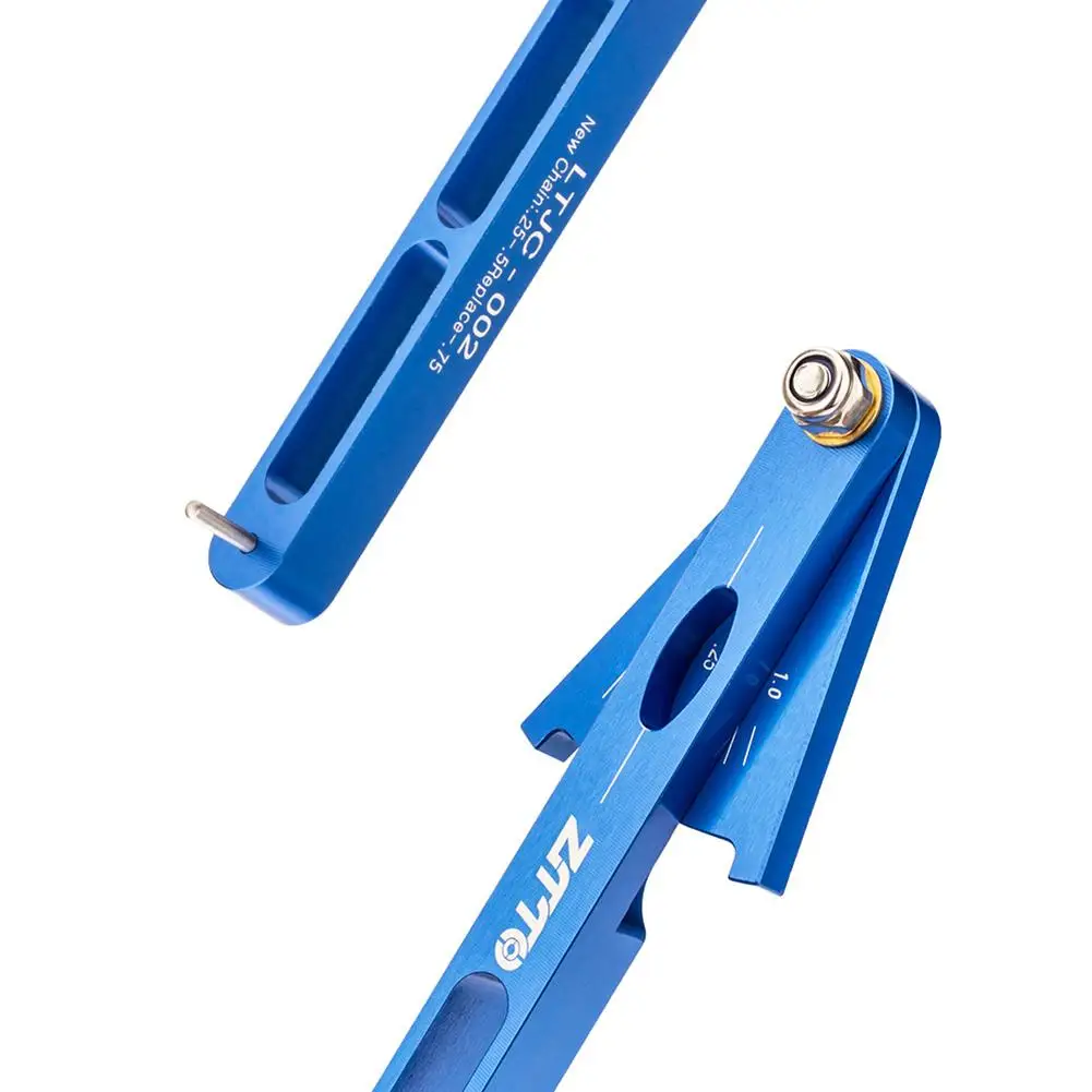 Mountain Bike Chain Checker Wear Indicator Multi-Functional Aluminum Alloy Bicycle Chains Gauge Measurement Cycling Repair Tool