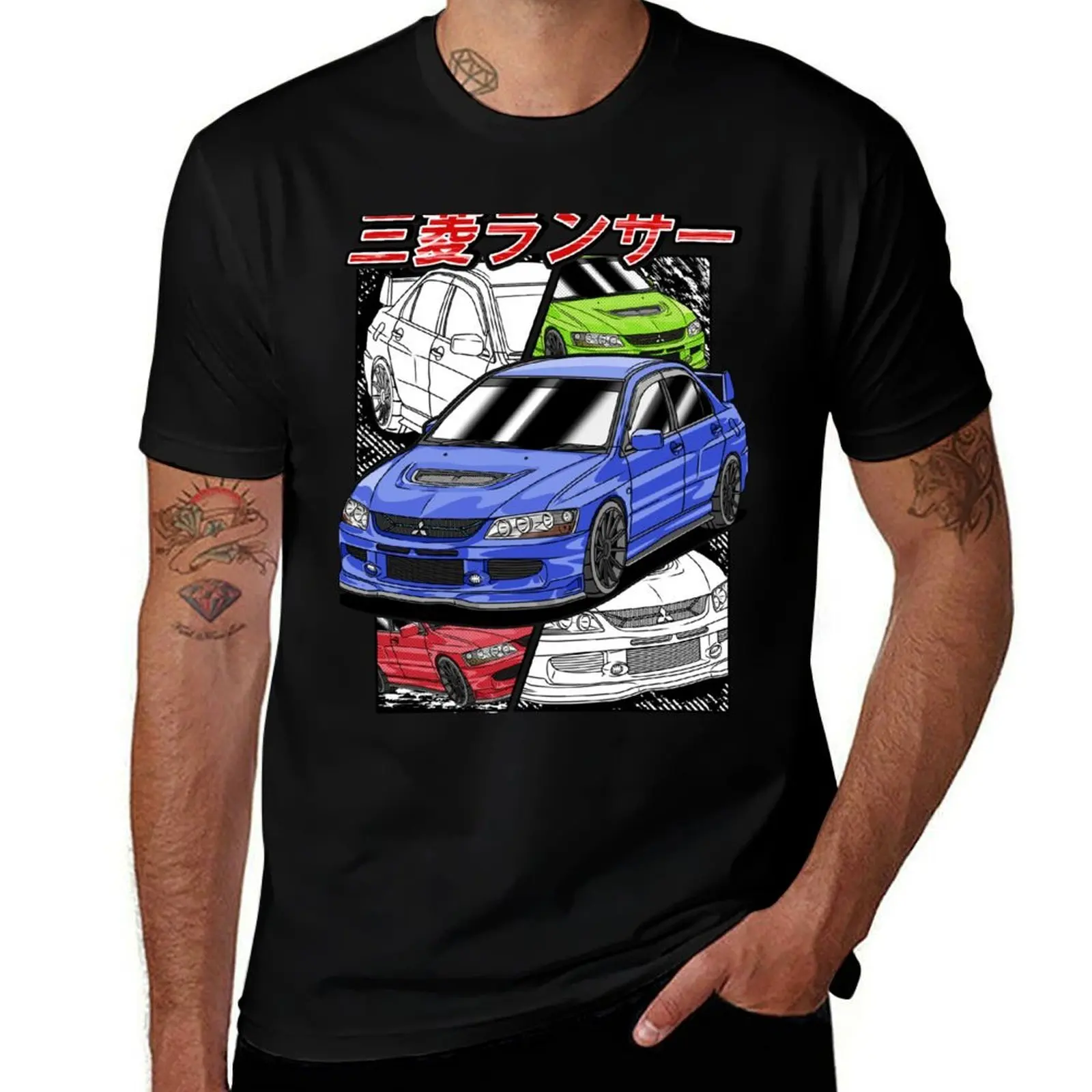 

JDM Lancer Evolution T-Shirt Casual Basic Short Sleeve T-Shirt
