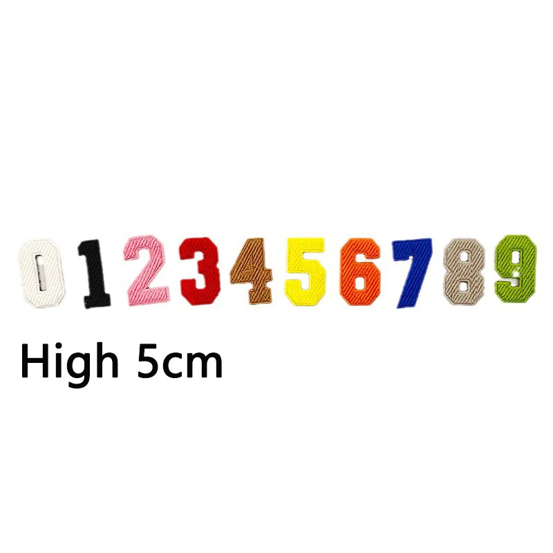 New 0-9Water-Soluble Three-dimensional Embroidery Number Patch School Uniform Jersey Hat Shoes Sew Decorate Embroidered Patches