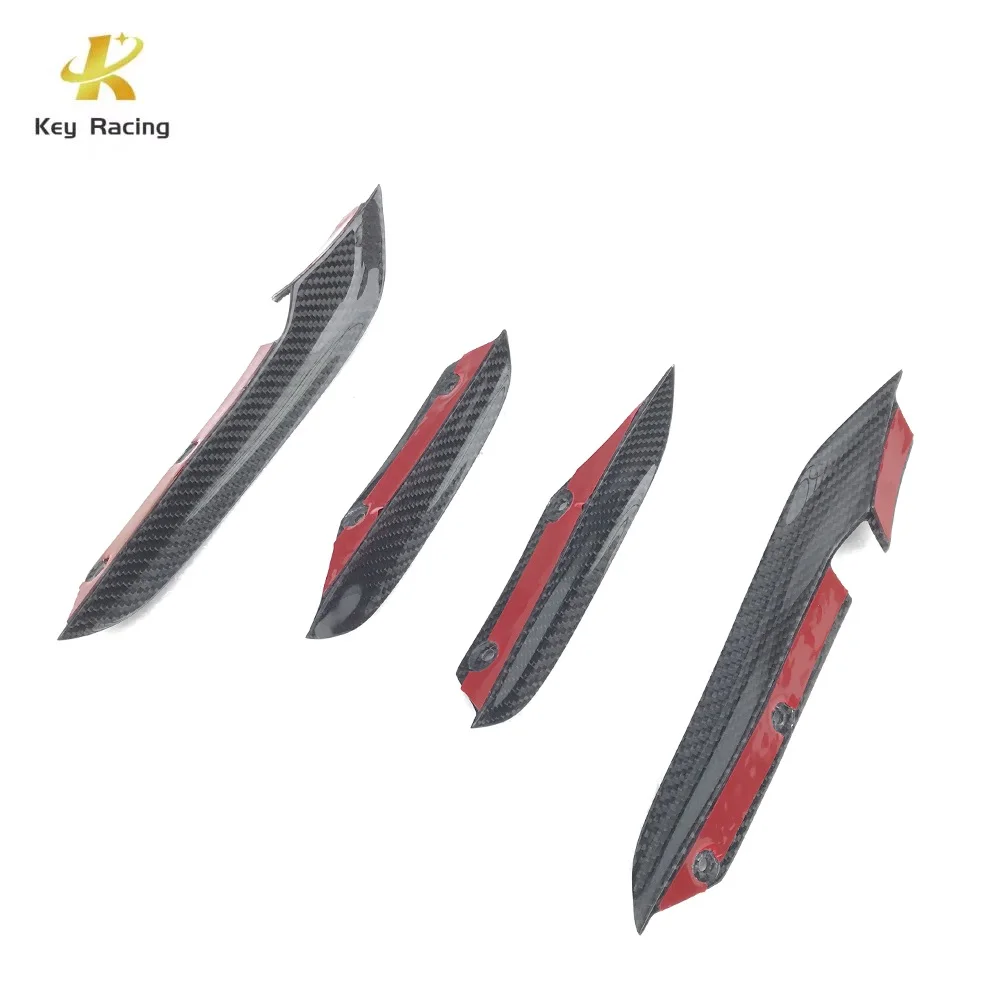 W177 CLA45 Front Bumper Air Knife Trim Dry Carbon Fiber Front Bumper Canards For Mercedes Benz CLA Class W177 CLA45