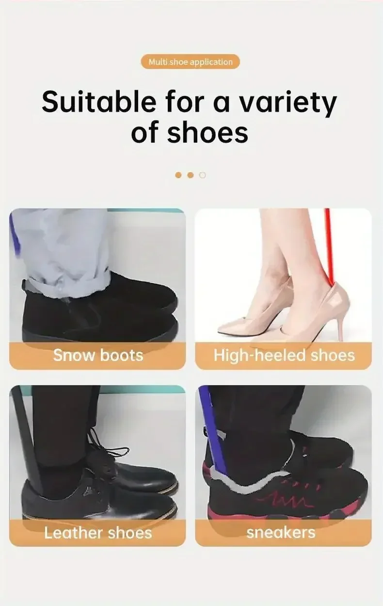1 Stück Extra Langer Schuhlöffel mit Langem Griff Flexibler Schuhhilfe-Löffel Ohne Bücken für Ältere und Schwangere Calzador De Zapatos – Detail 6