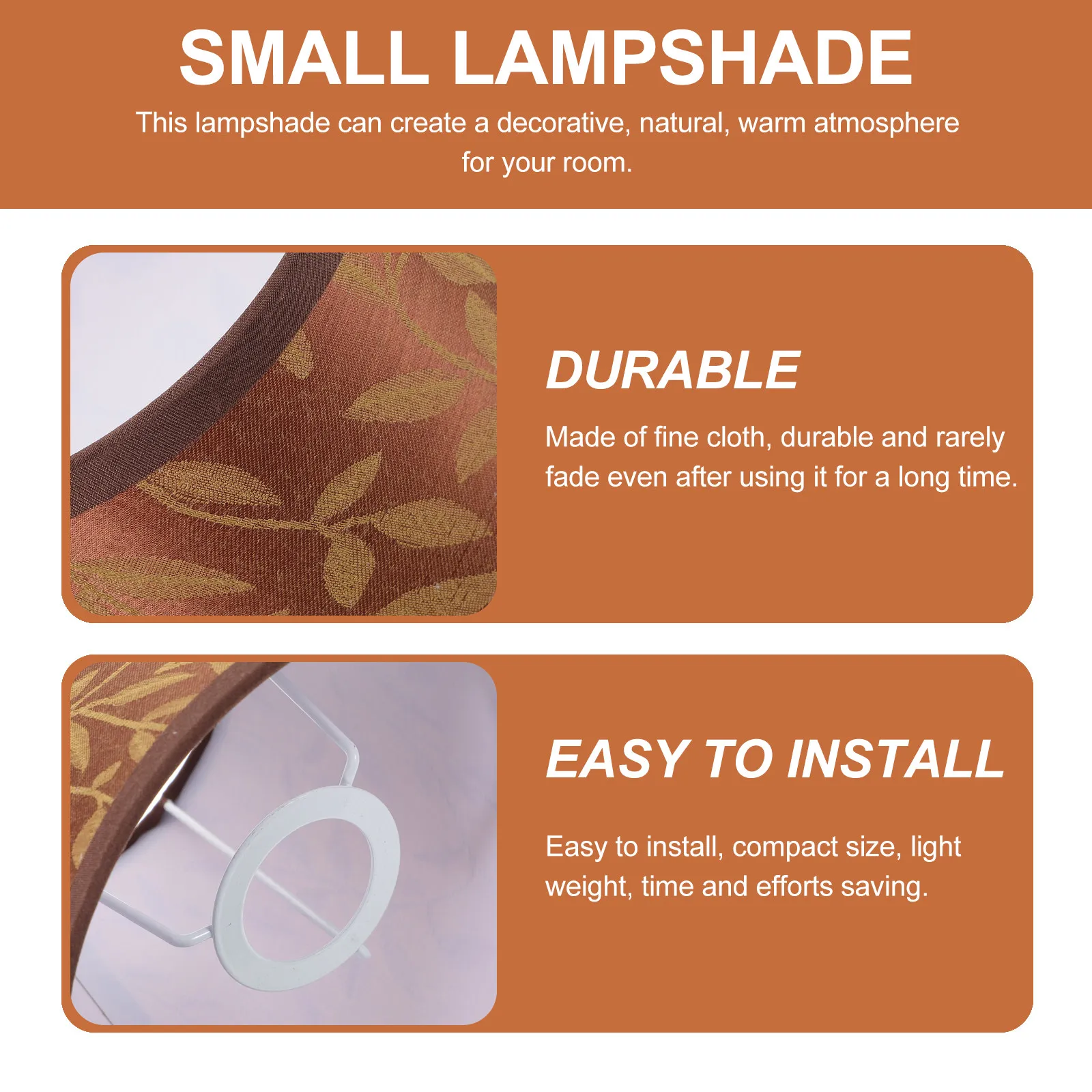 Small Cloth Lampshade Vintage Pattern E27 Socket for Indoor Light Decorative Lamp Shade Cover Wall Desk Pendant Lamps