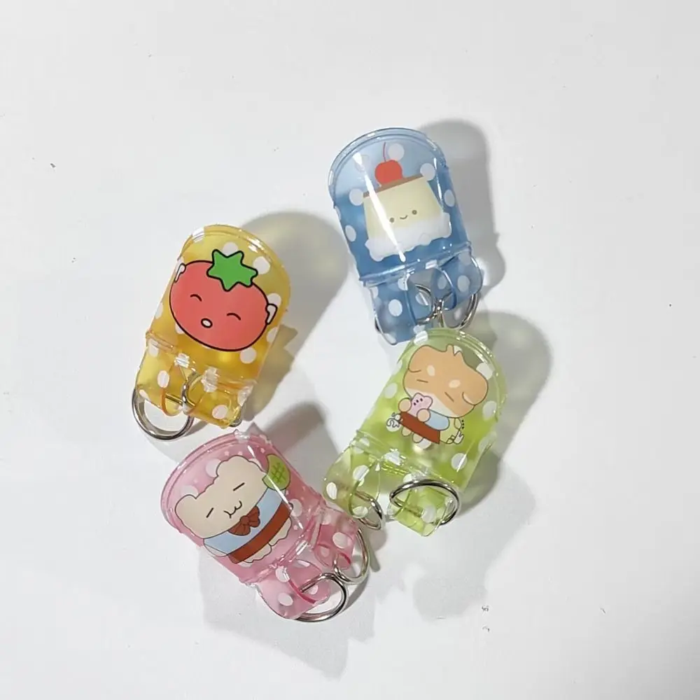 Cartoon PVC Bag Extender Clip Polka Dot Transparent Bag Extension Buckle with Double D-Rings Bag Charm Holder Backpack