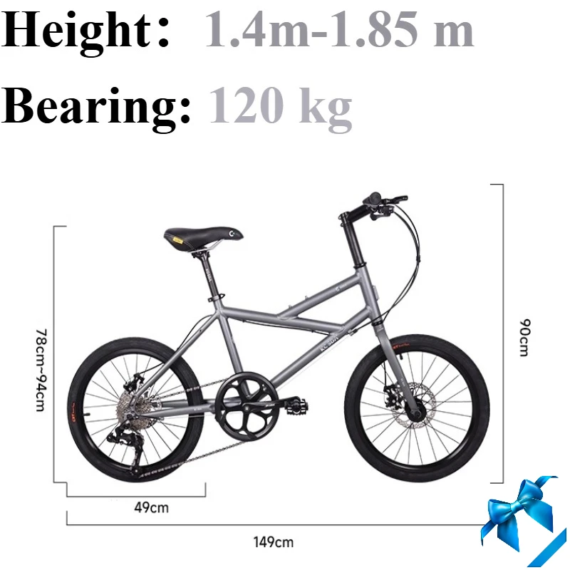 

20Inch Aluminum Alloy Ultra-light Variable Speed Integrated Wheel Road Bike Commuter Bicycle Cycling
