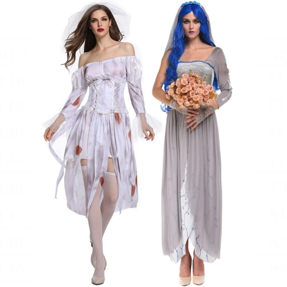 

Devil Costumes Corpse Ghost Bride Clothes 2023 New Halloween Women Scary Vampire Witch Suits Dress for Female Masquerade Cosplay