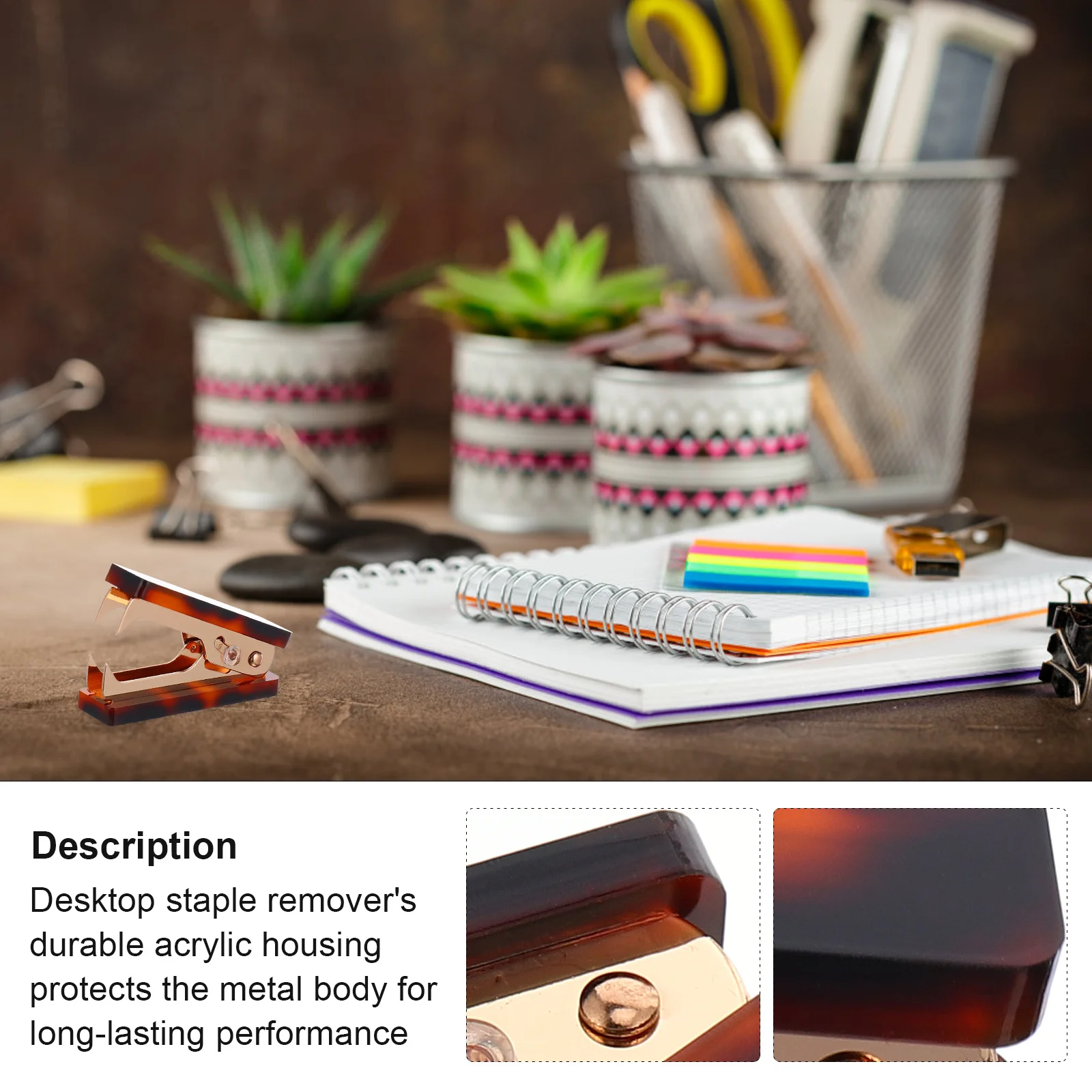 سطح المكتب التيلة مزيل الاكريليك الجسم سهلة بيد واحدة مجتذب لمكتب المدرسة المنزل لوازم مكتبية مجتذب أداة إزالة الصواميل #3