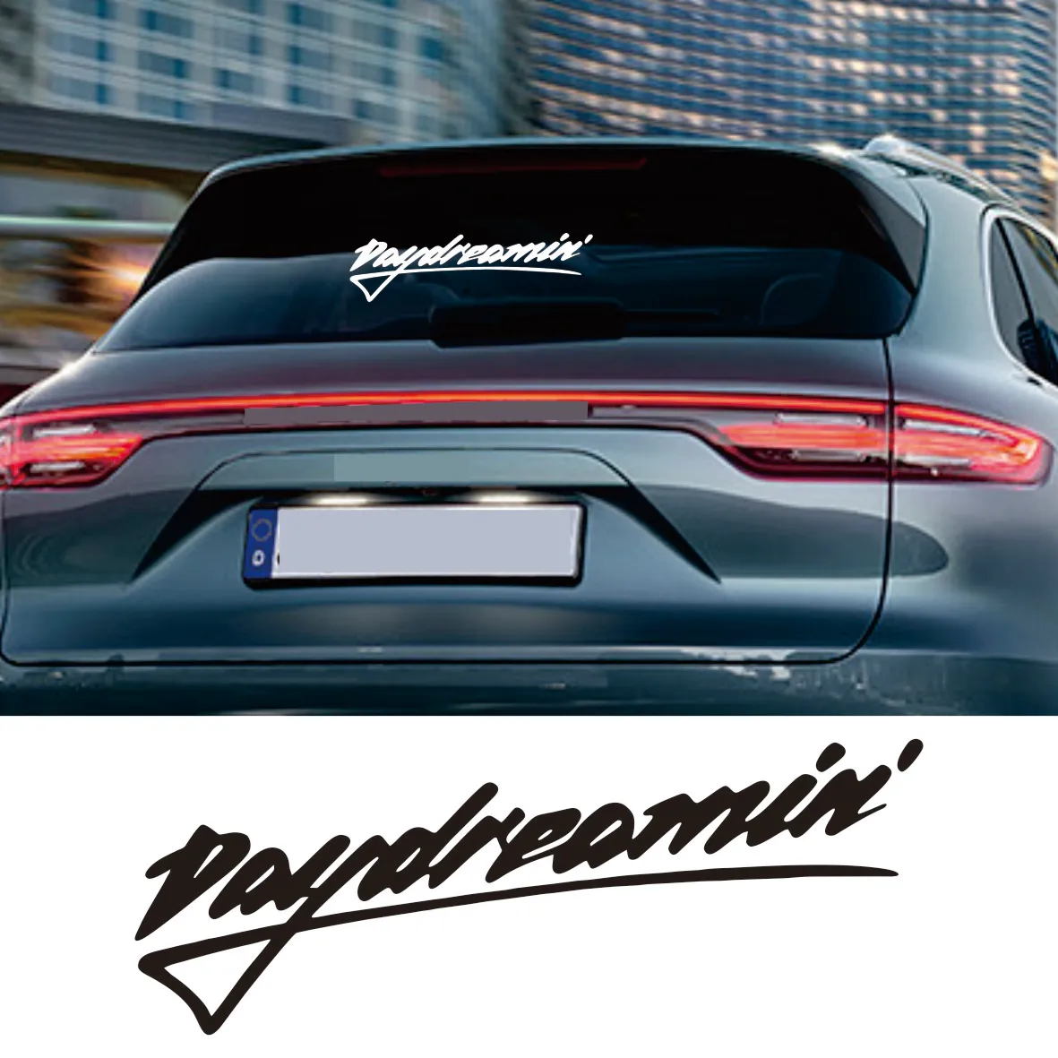 

Daydreaming Car Stickers Funny Auto Body Styling Windshield Windows Decor Personalized Motorcycle Helmet Vinyl Decals Universal