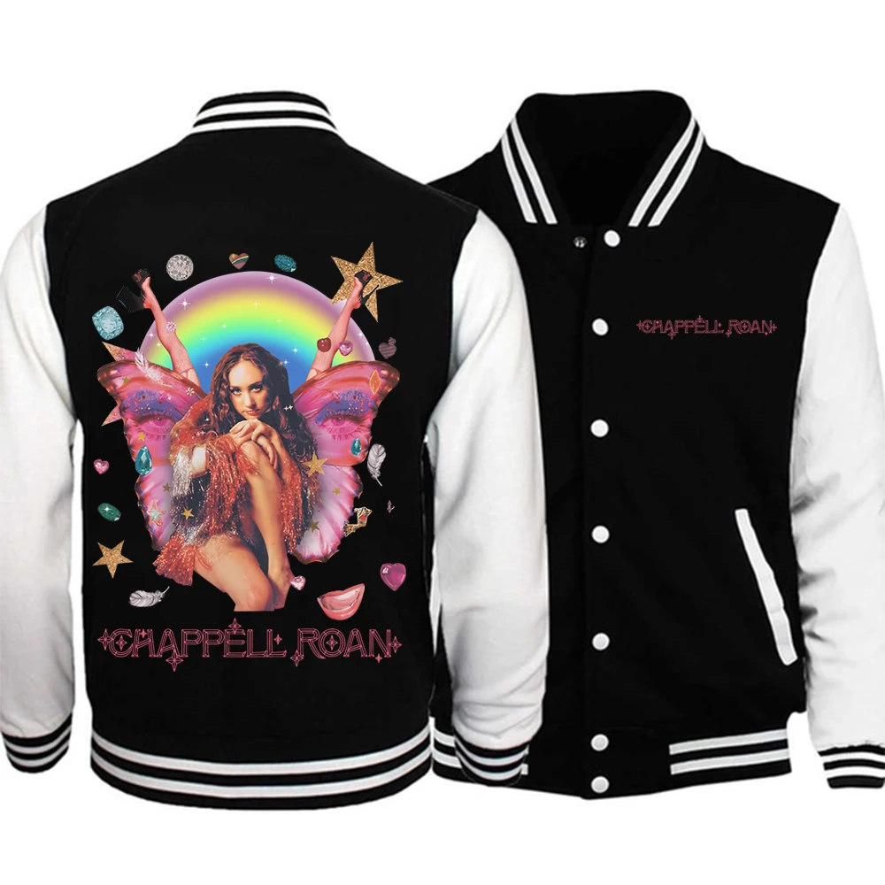 Chappell Roan Baseball Uniform Hoodie Pink Pony Club Jacket  Hoodies Midwest Princess Tour WLW Music Sweatshirt Pullover