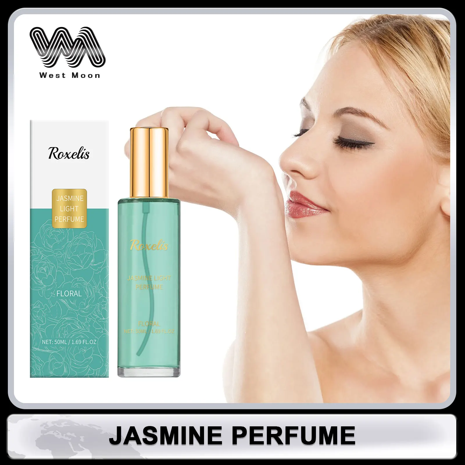 Jasmine Perfume Long Lasting Fragrance Aroma Floral Plant Attract Men Perfume for Dating Keep Fresh Light Fragrance Body Spray