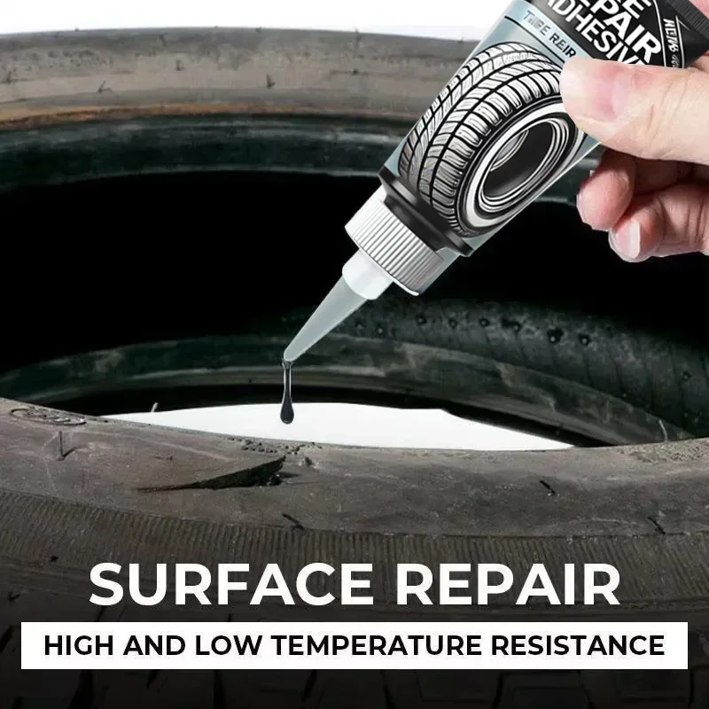 Tire Repair Black Glue Liquid Strong Rubber Wear-resistant Non-corrosive Glue for Motorcycle Tyre Puncture Repair Tools