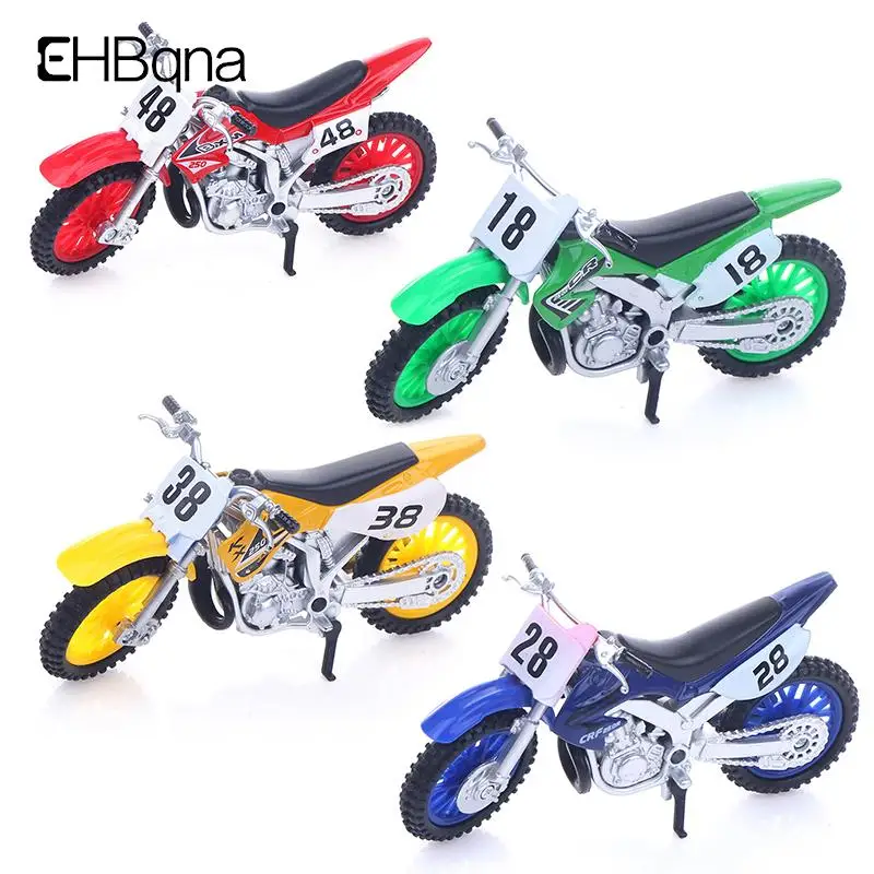 Simulated Alloy Motocross Motorcycle Model 1:18 Toy Adventure Imulation Alloy Motorcycle Model Home Decoration Kids Toy Gift