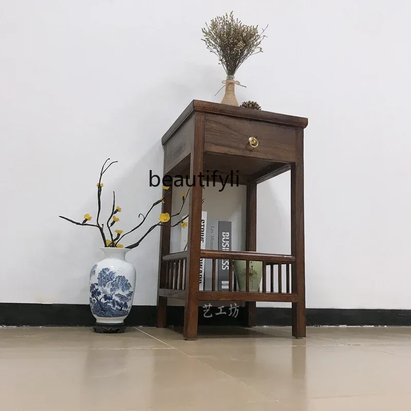 

yj9 Solid Wood Altar New Chinese Household Incense Burner Table Buddha Niche Altar Living Room Simple Altar