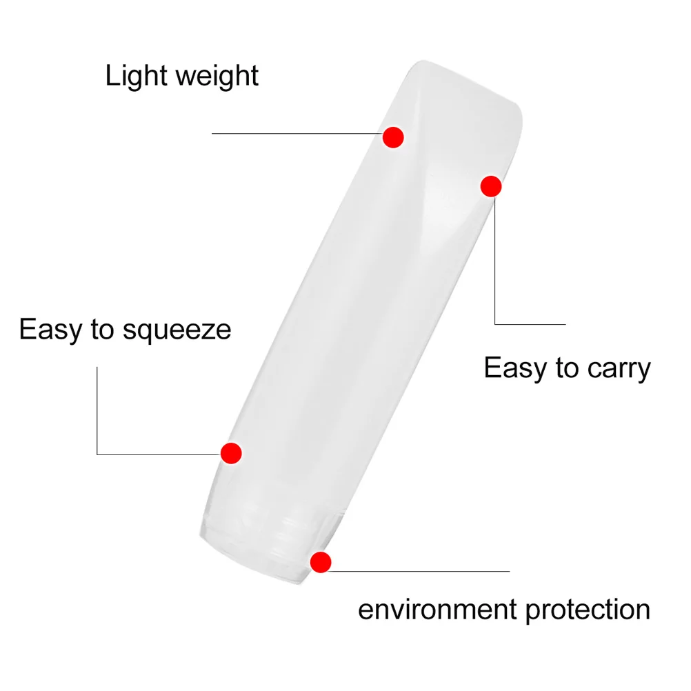 

10pcs Travel Bottles Leak Proof Cream Dispenser Lightweight Lotion Containers For Gym Bags Durable Pe Pp Material Small
