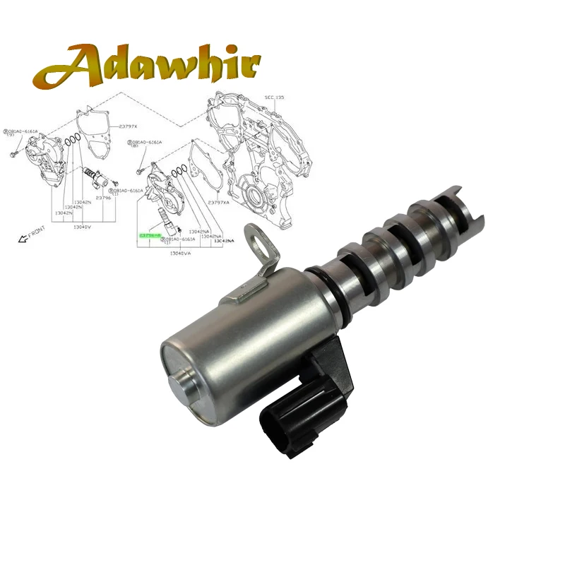 Válvula Solenoide VVT 23796-ZE00C para Nissan Altima, Pathfinder, X-Trail, Navara, Maxima e Infiniti G35, Q45 - Válvula de Control de Aceite de Sincronización del Motor