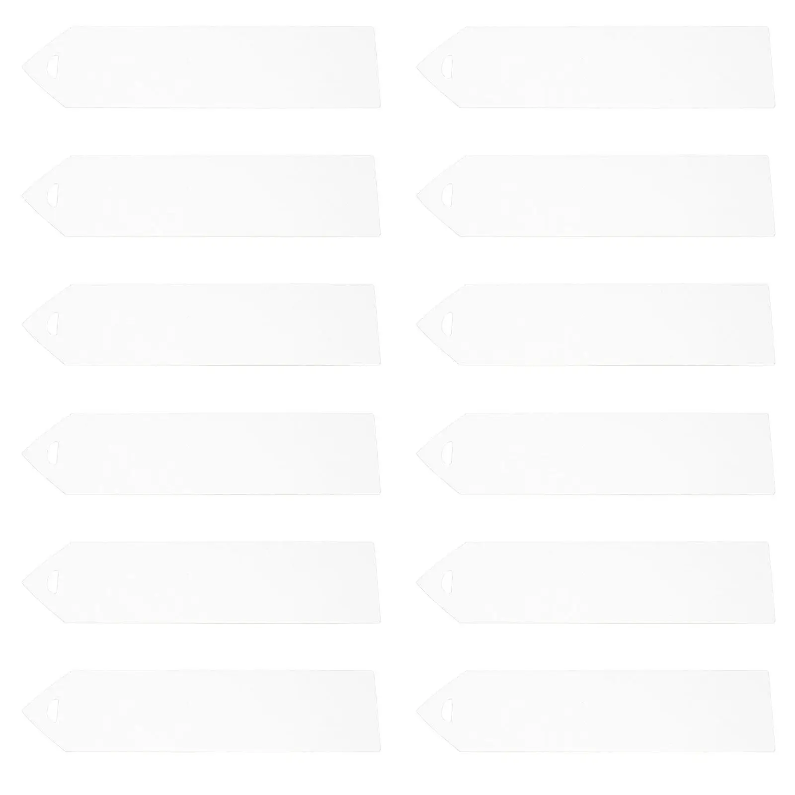 20Pcs Blank Acrylic Bookmarks and Table Cards Clear Transparent DIY Wedding Name Place Cards Seating Charts Guest Tags