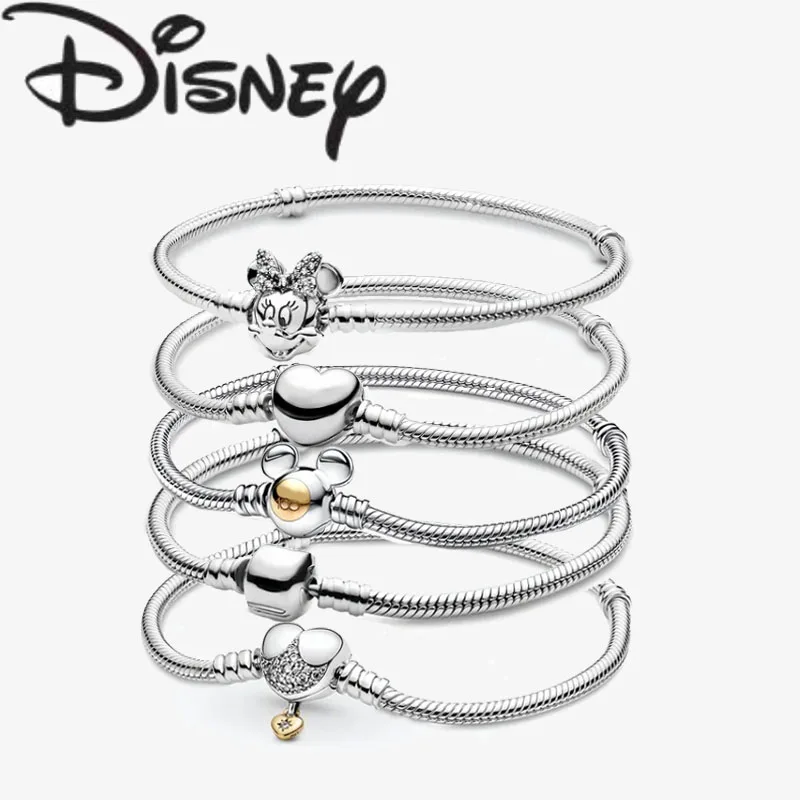 Disney 2024 New Fashion Creative Minnie Bracelet for Women Premium Fine Charms Jewellery Gift Premium Charms Jewellery Wholesale