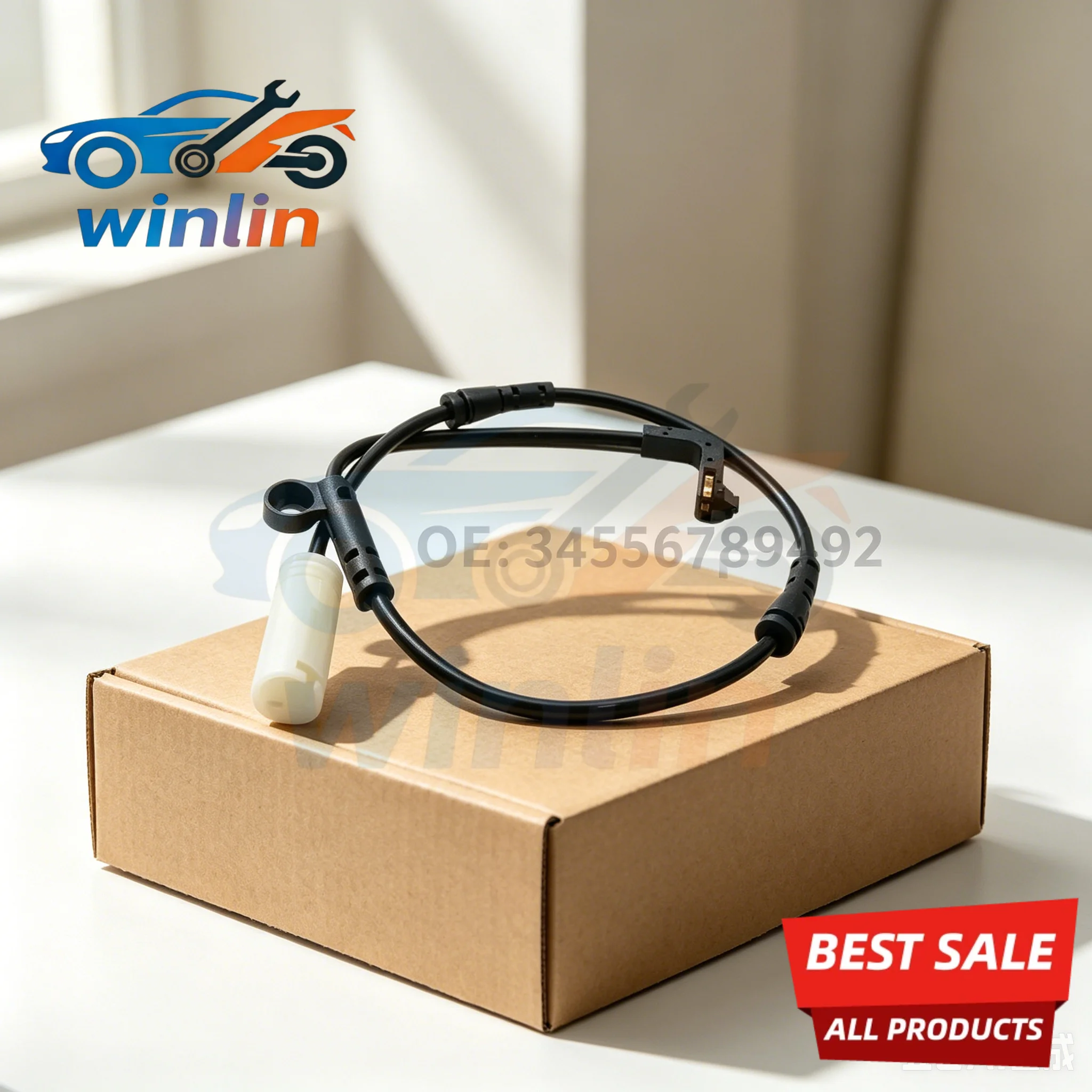 34356789492 Front Rear Brake Pad Wear Indicator Sensor For BMW 5 Series E60 E61 E63 E64 520d 530d view 6