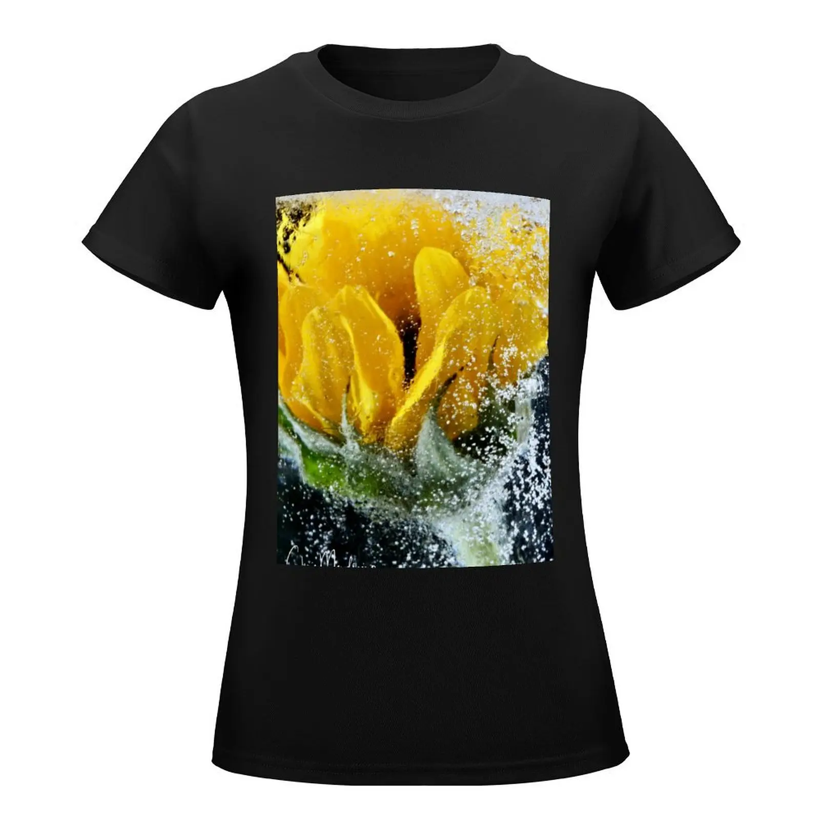 A Bit of Sunshine T-Shirt vintage clothes female tops Womens clothing