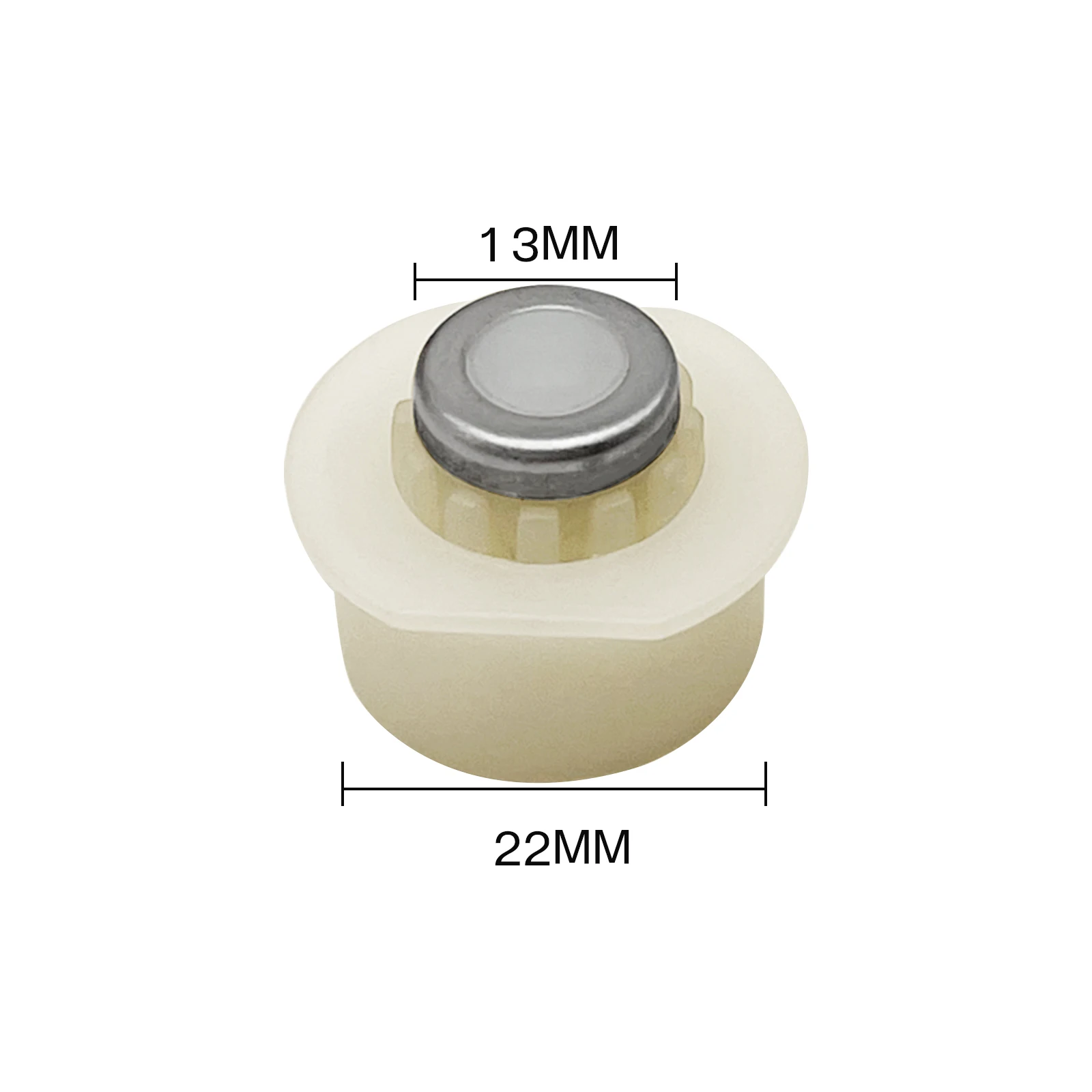 アルミニウムチューブラー用リードピンボタン、プッシュボタン、ラウンドバスケット、新品、10個