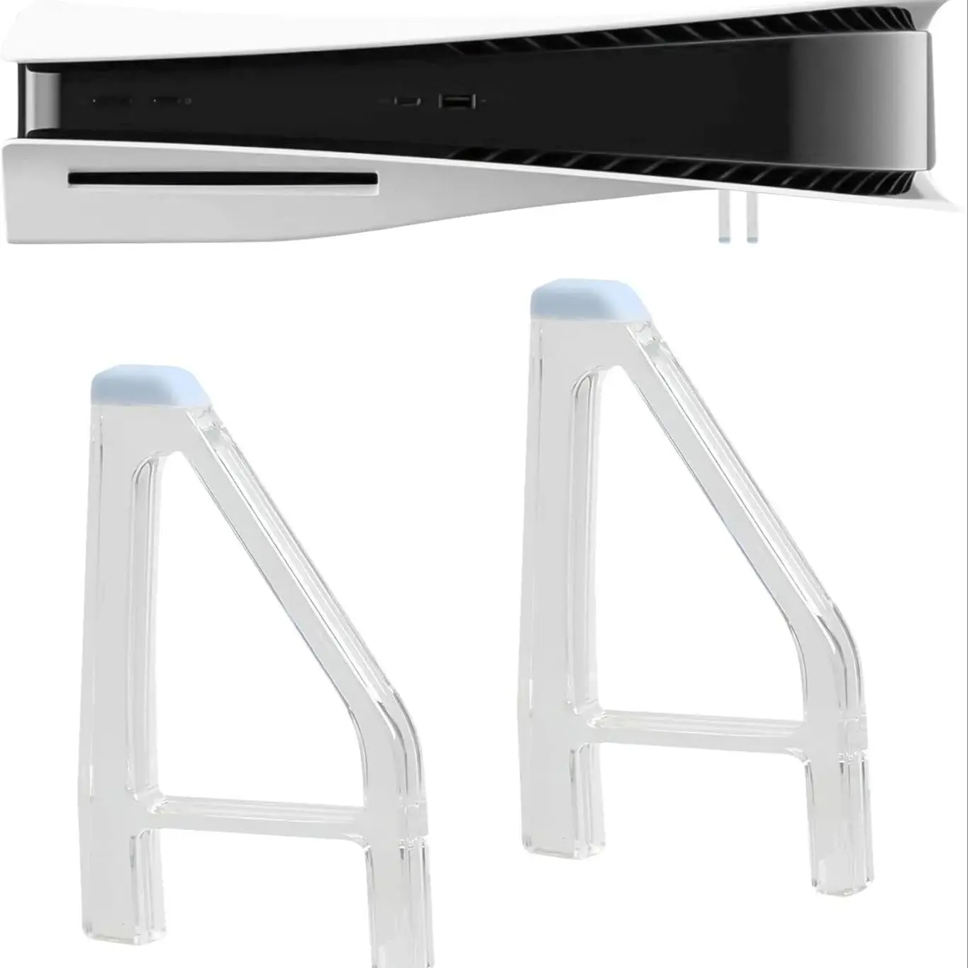 Support de Placement de pieds horizontaux Slim DualSense5, 2 pièces, pour Console PS5