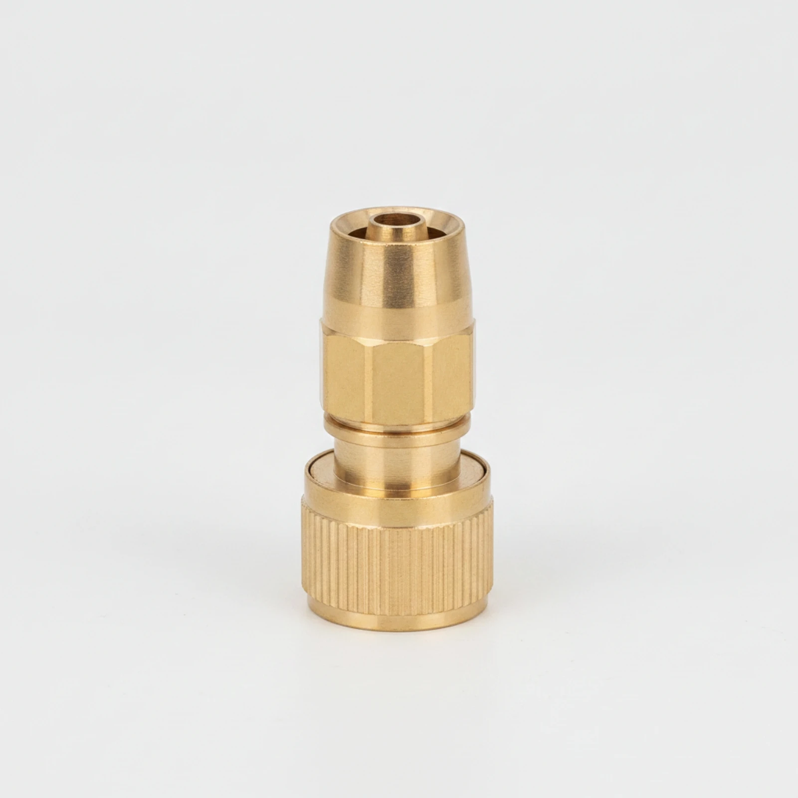 Telescopic Hose Connector Knurled Hose Quick Connect Fitting Quick Connector Heavy-Duty One-Handed for Car Washing