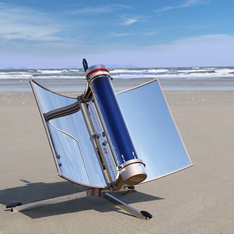 Portable Outdoor Solar Grill, Stainless Steel Non-Smoking Camping Cooking Sun Stove