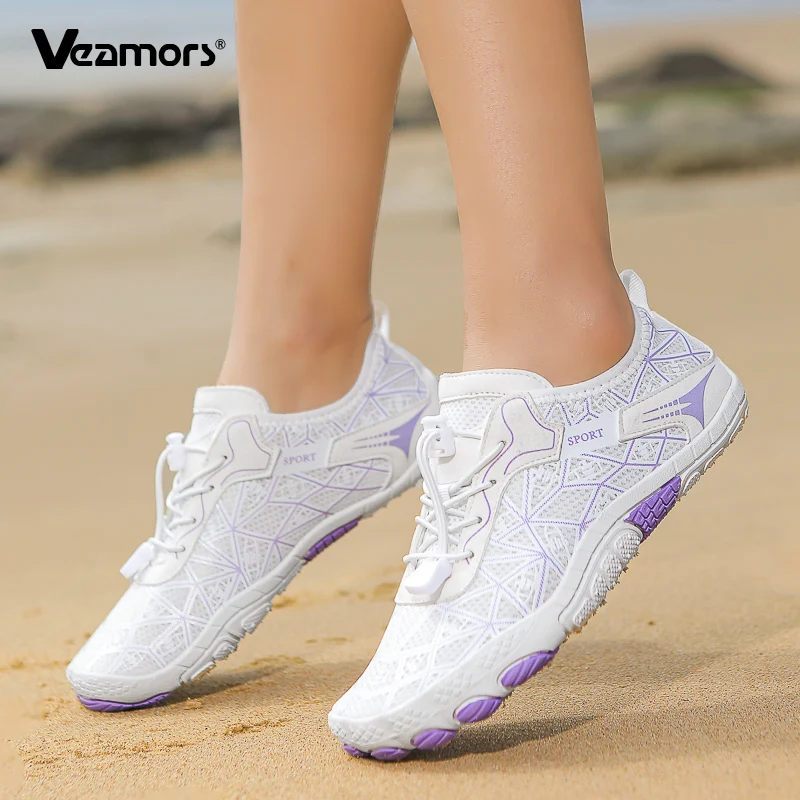 Non-slip Quick Dry Men Women Wading Shoes Unisex Breathable Beach Aqua Shoes Elastic Soft Sole Outdoor Water Sports Shoes
