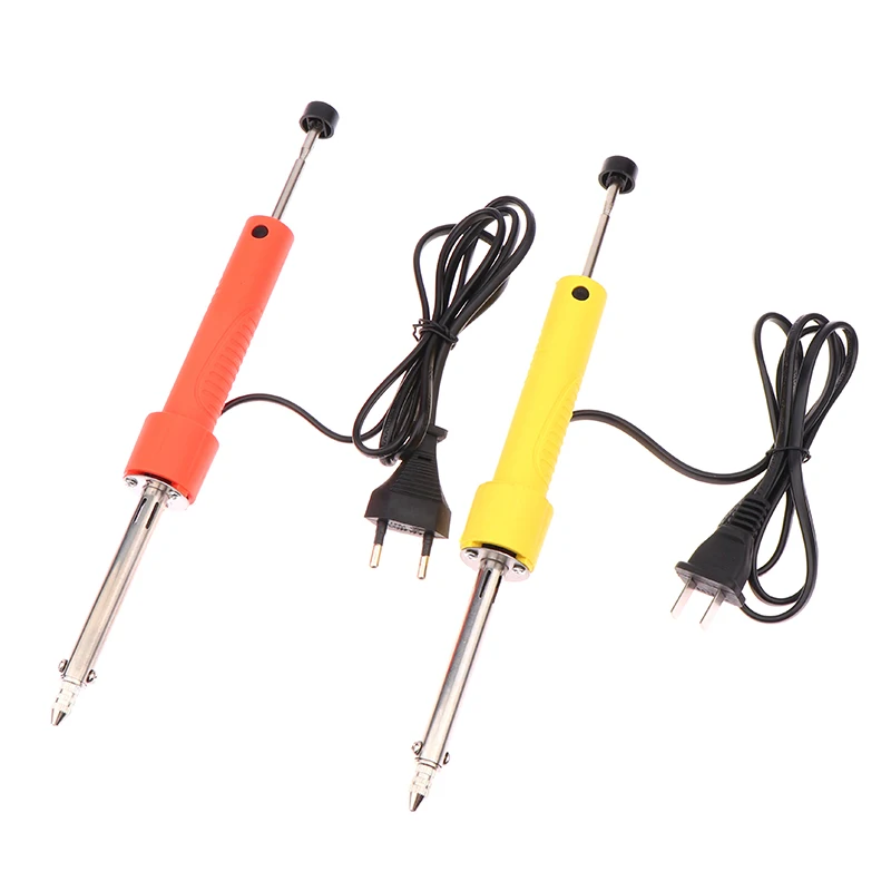 1Pc Electrothermal Vacuum Solder Sucker 110-220V EU US Durable Desoldering Pump Soldering Iron Pen Dual Purpose Repair Tool.