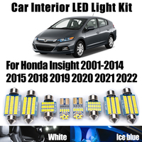 Car LED Interior Map Trunk Number Plate Light For Honda Insight 2001- 2013 2014 2015 2018 2019 2020 2021 2022 Ceiling Bulbs Kit