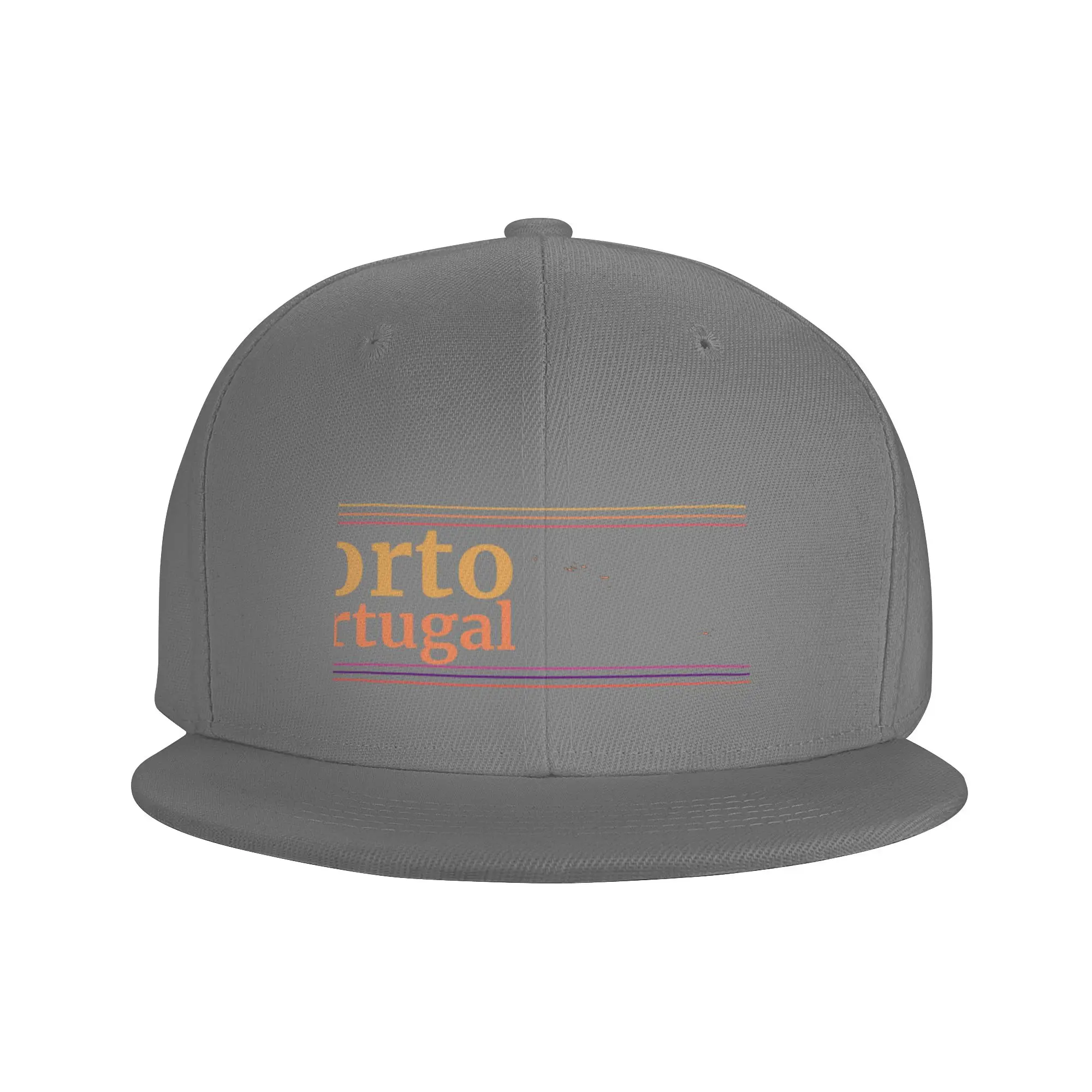 Fashion Porto Portugal City Marked On Country Map Flat Brim Sun Hat  Versatile Denim Hat Sport Cap
