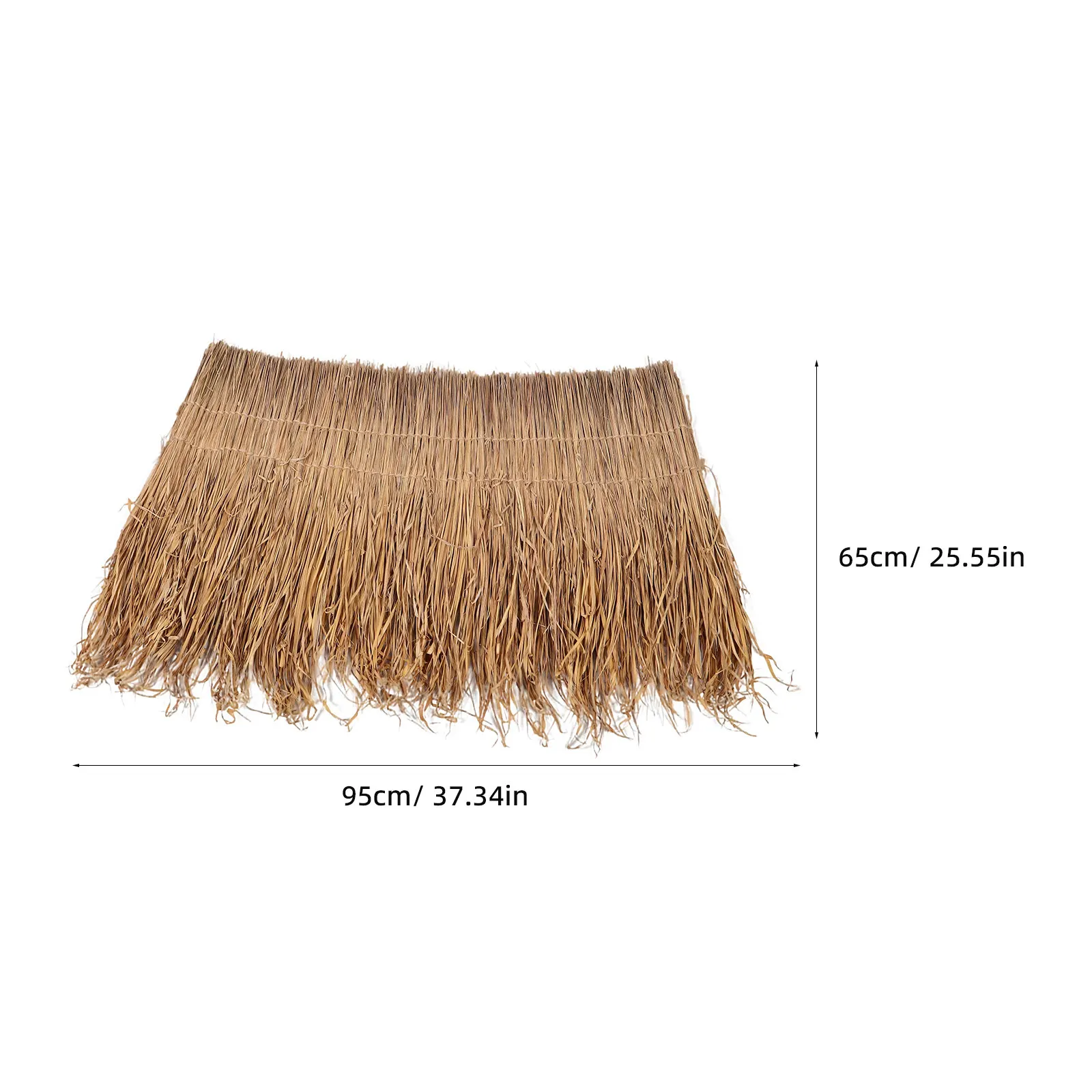 95CM Alapa Hut Grass Roof Thatch Roll Natural Thatch Roofing Straw Mats For Tiki Bar Outdoor Pavilion Texture Palapa Roofs Hut image 3