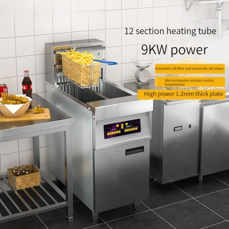 

Vertical Electric Fryer 30L Large Capacity Fried Chicken Ribs, Chicken Wings, French Fries, Fryer