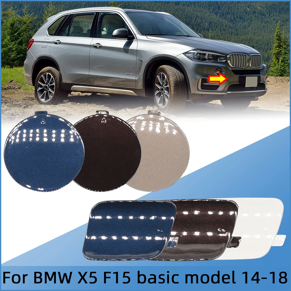 

Front Bumper Tow Hook Cover Rear Bumper Towing Hook Cap For 2014-2018 BMW X5 F15 Basic Model 51117378591 51127378573 51127378574