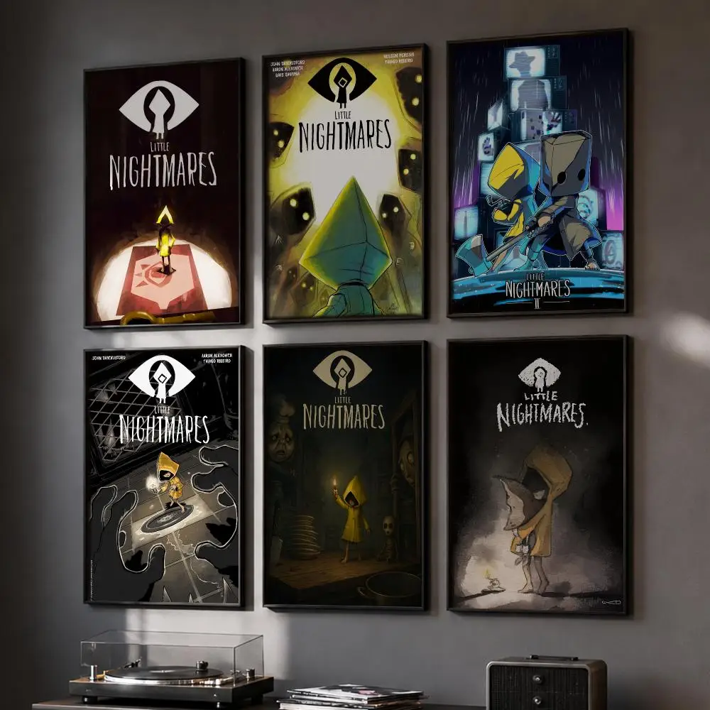 L-Little Nightmares Game Poster HD Home Wall Stickers House Hallway Living Room Bedroom Bar Office Decor Art Prints
