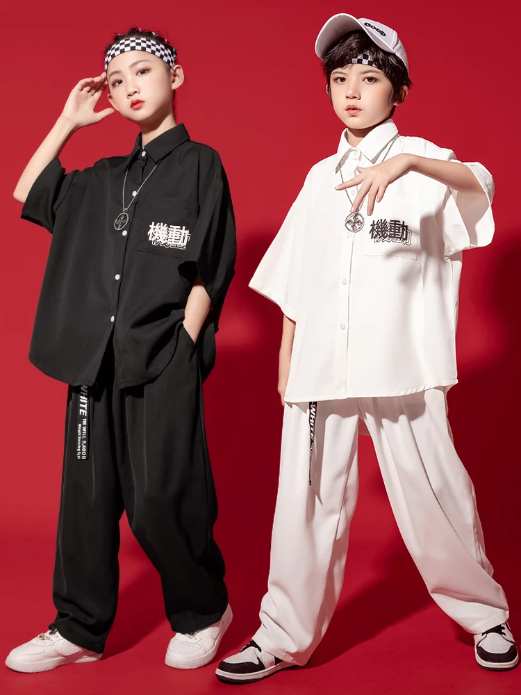 Children hip-hop dance costumes Korean version of hip-hop suit hip-hop coat hanger drum performance clothes fashion