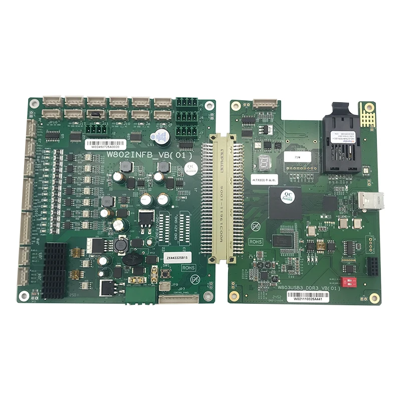 

Комплект плат JUCAILI Wellprint TX800 с двумя печатающими головками, оптоволоконная версия, основная плата и плата каретки для печатающих головок TX800