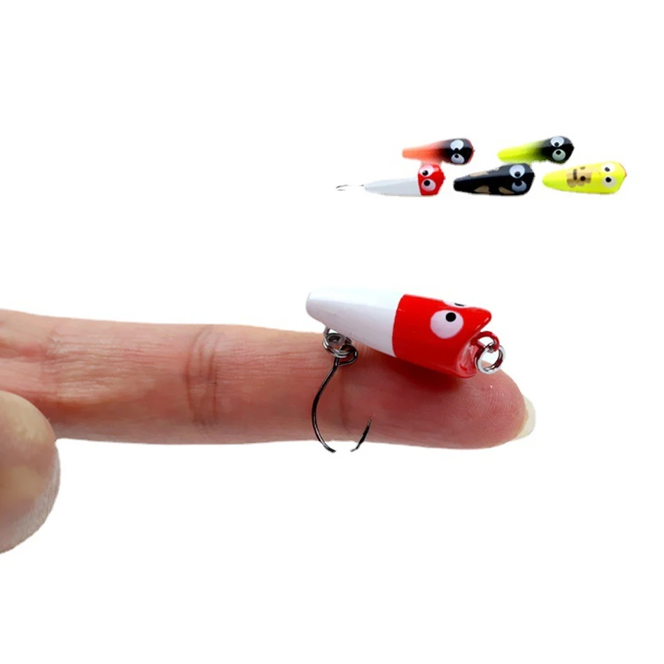 1pc Super comprehensive type 2.7cm 1.5g cheap floating Popper Poper Lure Hooks Crank Baits mini fishing popper bait lure
