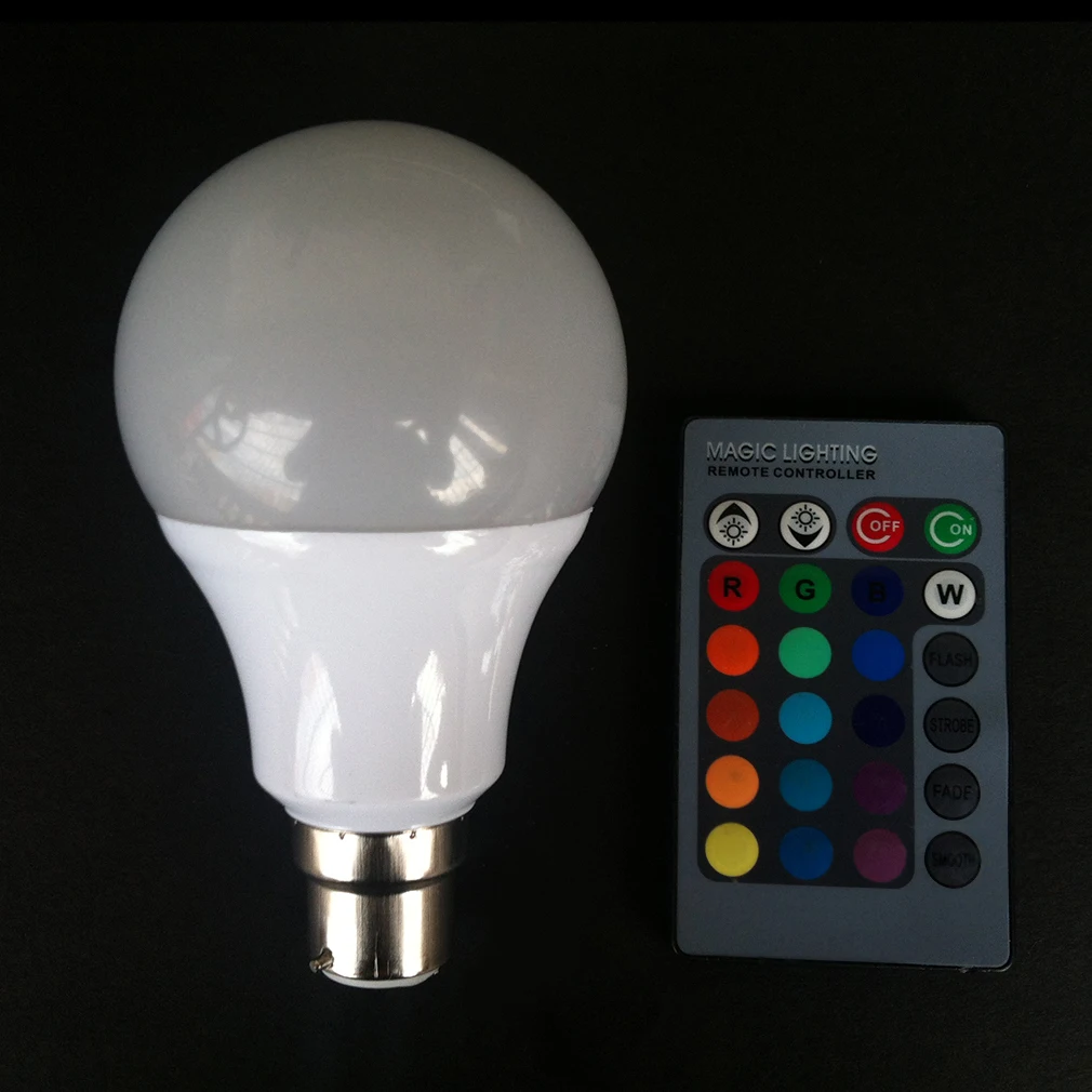 

E27 Fashion Style Milk White Cover RGB Bulb Light 10W QPD21 AC85V-265V