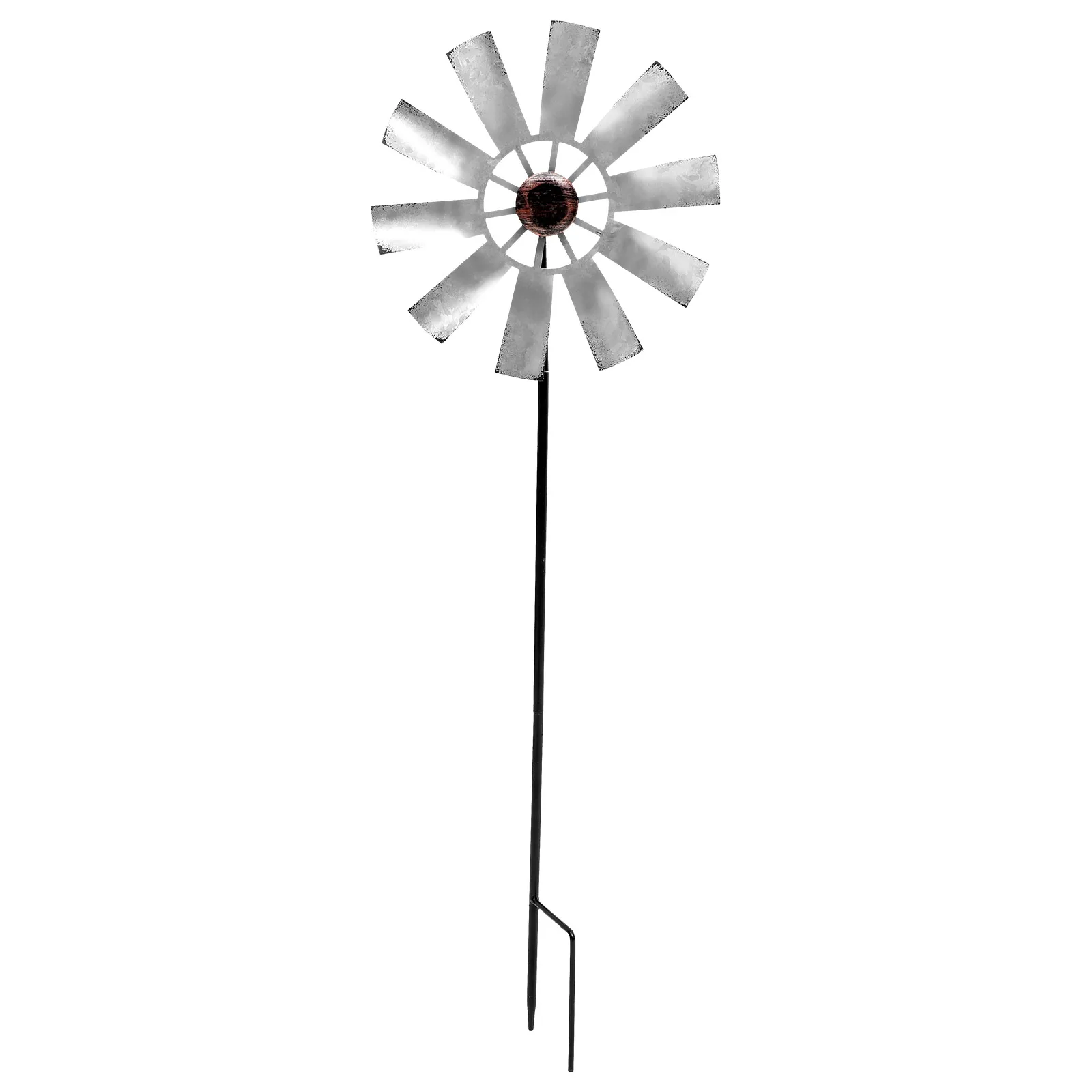 

Sculpture Metal Windmill Ornaments Child Garden Pinwheels Spinners Iron for Yard and